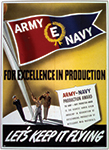 Army-Navy E poster