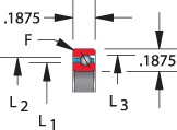 SAA series, type A - angular contact, bearing profile
